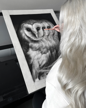 Load image into Gallery viewer, &quot;Echoes&quot; Owl Limited Edition Giclée Fine Art Print
